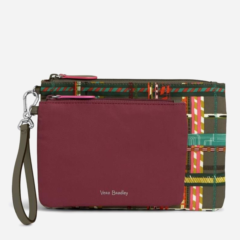 Vera Bradley Midtown Pouch Duo Twill Hawthorn Rose nwt academiacore